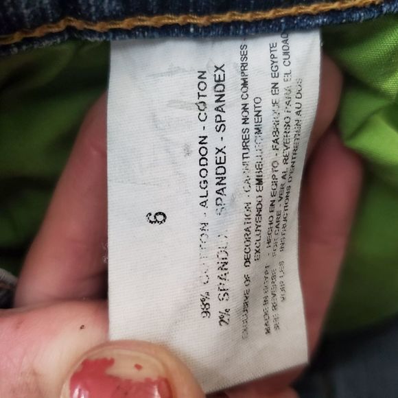 SZ 6 JEAN STAR stretch straight leg deni. - Picture 8 of 11